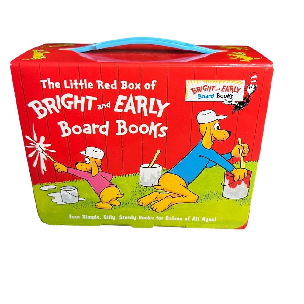 Little Red Box of Bright and Early Board Books P.D. Eastman Dr Seuss Set of 4